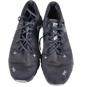 On Cloud X 3 running shoes black men's size 10